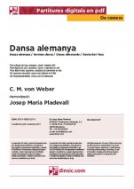 Dansa alemanya-Da Camera (peces soltes en pdf)-Escoles de Música i Conservatoris Grau Elemental-Partitures Bàsic