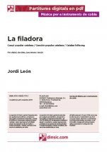 La filadora-Música para instrumentos de cobla (piezas sueltas en pdf)-Música Tradicional Catalunya