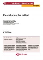 L'estel al cel ha brillat-L'Esquitx (piezas sueltas en pdf)-Escuelas de Música i Conservatorios Grado Elemental-Partituras Básico