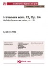 Havanera núm. 12, Op. 84
