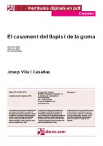 El casament del llapis i de la goma-Cançoner (separate PDF pieces)-Music Schools and Conservatoires Elementary Level-Scores Elementary