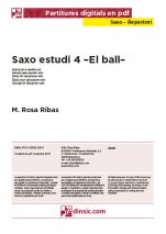 Saxo estudi 4 –El ball–-Repertori per a Saxo (peces soltes en pdf)-Partitures Bàsic