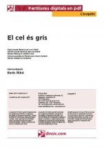 El cel és gris-L'Esquitx (separate PDF pieces)-Music Schools and Conservatoires Elementary Level-Scores Elementary