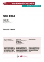 Una rosa-Quaderns de cançó (peces soltes en pdf)-Escoles de Música i Conservatoris Grau Superior-Partitures Avançat