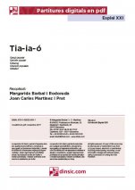 Tia-ia-ó (pdf)-Esplai XXI (peces soltes en pdf)-Escoles de Música i Conservatoris Grau Elemental-La música a l'educació general Educació Primària-La música a l'educació general Educació Secundària-Partitures Bàsic