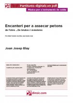 Encanteri per a assecar petons-Música para instrumentos de cobla (piezas sueltas en pdf)-Partituras Avanzado-Música Tradicional Catalunya