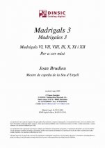 Madrigales 3-Música coral catalana (publicación en pdf)-Partituras Intermedio