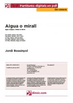 Aigua o mirall-Da Camera (peces soltes en pdf)-Partitures Bàsic
