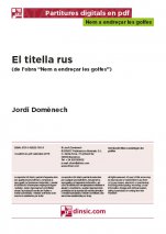 El titella rus-Nem a endreçar les golfes (piezas sueltas en pdf)-Escuelas de Música i Conservatorios Grado Elemental-Partituras Básico