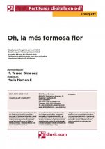 Oh, la més formosa flor-L'Esquitx (separate PDF pieces)-Music Schools and Conservatoires Elementary Level-Scores Elementary
