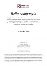 Bella companyia-Música vocal (publicación en pdf)-Partituras Intermedio