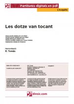 Les dotze van tocant-L'Esquitx (peces soltes en pdf)-Escoles de Música i Conservatoris Grau Elemental-Partitures Bàsic