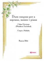 Dues cançons per a soprano, mezzo i piano-Quaderns de cançó (publicació en paper)-Partituras Avanzado