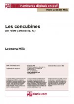 Les concubines, Carnaval op. 43-Col·lecció Piano Leonora Milà (piezas sueltas en pdf)-Escuelas de Música i Conservatorios Grado Superior-Partituras Avanzado