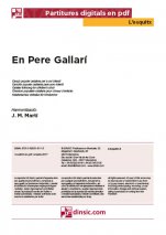 En Pere Gallerí-L'Esquitx (separate PDF pieces)-Music Schools and Conservatoires Elementary Level-Scores Elementary