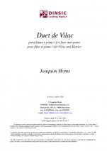 Duet de Vilac-Instrumental Music (digital PDF copy)-Scores Advanced