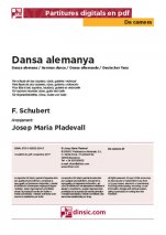 Dansa alemanya-Da Camera (peces soltes en pdf)-Escoles de Música i Conservatoris Grau Elemental-Partitures Bàsic