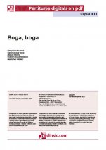 Boga, boga-Esplai XXI (peces soltes en pdf)-Scores Elementary