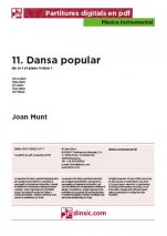 Dansa popular-Música instrumental (piezas sueltas en pdf)-Partituras Básico