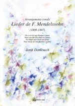 Lieder de F. Mendelssohn (Arranjaments corals)-Música vocal (paper copy)-Music Schools and Conservatoires Elementary Level-Music Schools and Conservatoires Intermediate Level-Scores Elementary