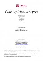 Cinco espirituales negros-Música instrumental (publicación en pdf)-Partituras Básico