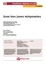 Som tres joves minyonetes-L'Esquitx (peces soltes en pdf)-Escoles de Música i Conservatoris Grau Elemental-Partitures Bàsic