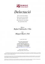 Delectació-Música vocal (publicación en pdf)-Partituras Intermedio