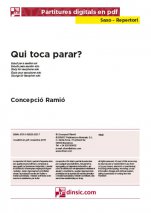 Qui toca parar?-Repertorio para Saxo (piezas sueltas en pdf)-Partituras Básico