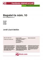 Bagatel·la núm. 10-Música instrumental (piezas sueltas en pdf)-Partituras Básico