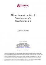 Divertimento n. 1-Instrumental Music (digital PDF copy)-Scores Intermediate