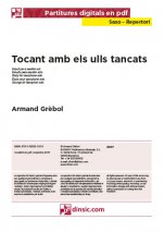 Tocant amb els ulls tancats-Repertorio para Saxo (piezas sueltas en pdf)-Partituras Básico