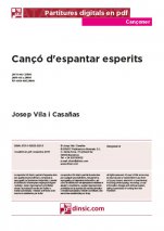 Cançó d'espantar esperits-Cançoner (cançons soltes en pdf)-Escoles de Música i Conservatoris Grau Elemental-Partitures Bàsic