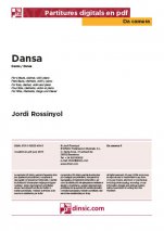Dansa-Da Camera (peces soltes en pdf)-Partitures Bàsic