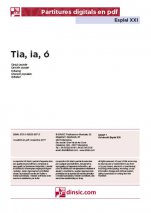 Tia, ia, ó-Esplai XXI (peces soltes en pdf)-Partituras Básico