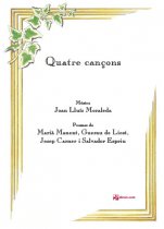 Quatre cançons-Quaderns de cançó (publicació en paper)-Escuelas de Música i Conservatorios Grado Medio-Escuelas de Música i Conservatorios Grado Superior-Partituras Avanzado-Partituras Intermedio