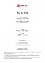 Tot és pau-Música vocal (publicación en pdf)-Partituras Intermedio