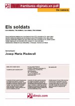 Els soldats-Da Camera (piezas sueltas en pdf)-Escuelas de Música i Conservatorios Grado Elemental-Partituras Básico