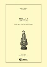 Mass for three voices with violins and basso continuo-Música coral catalana (paper copy)-Scores Intermediate