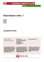 Impromptu núm. 1-Música instrumental (peces soltes en pdf)-Partitures Avançat-Partitures Intermig