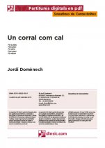 Un corral com cal-Sonatines de Carnestoltes (publicació en pdf)-Escoles de Música i Conservatoris Grau Elemental-Partitures Bàsic