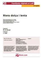 Riera dolça i lenta-L'Esquitx (peces soltes en pdf)-Escoles de Música i Conservatoris Grau Elemental-Partitures Bàsic