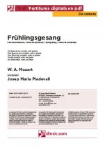 Frühlingsgesang-Da Camera (piezas sueltas en pdf)-Escuelas de Música i Conservatorios Grado Elemental-Partituras Básico