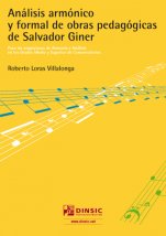 Análisis armónico y formal de obras pedagógicas de Salvador Giner-Audició i anàlisi-Music Schools and Conservatoires Intermediate Level-Music Schools and Conservatoires Advanced Level