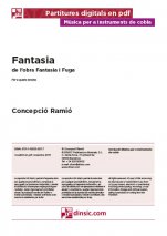 Fantasy for four tenor shawm-Music for Cobla Instruments (separate PDF pieces)-Scores Advanced-Scores Intermediate