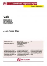 Vals-Repertorio para Saxo (piezas sueltas en pdf)-Partituras Básico