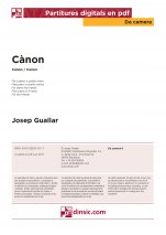 Cànon-Da Camera (peces soltes en pdf)-Partitures Bàsic