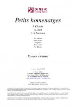 Pequeños homenajes-Música instrumental (publicación en pdf)-Partituras Avanzado