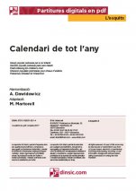 Calendari de tot l'any-L'Esquitx (separate PDF pieces)-Music Schools and Conservatoires Elementary Level-Scores Elementary