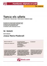 Tanca els ullets-Da Camera (separate PDF pieces)-Music Schools and Conservatoires Elementary Level-Scores Elementary