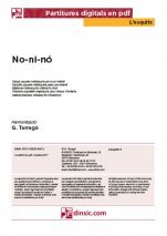 No-ni-nó-L'Esquitx (piezas sueltas en pdf)-Escuelas de Música i Conservatorios Grado Elemental-Partituras Básico